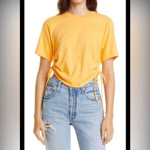 NWT - THE RANGE SIDE CINCH COTTON T SHIRT - SIZE MEDIUM